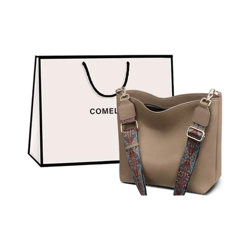 COMELY Коровья кожа с синтетической кожей сумка через плечо сумка-ведро сумка на плечо стандартная женская слоновая серый