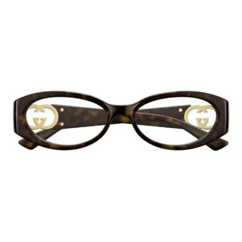 GUCCI Ацетат OVAL SUNGLASSES Женские Коричневый Гаванский