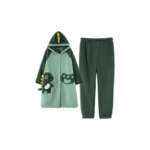 Qiao Ni Tong Пижамный комплект женский зеленый