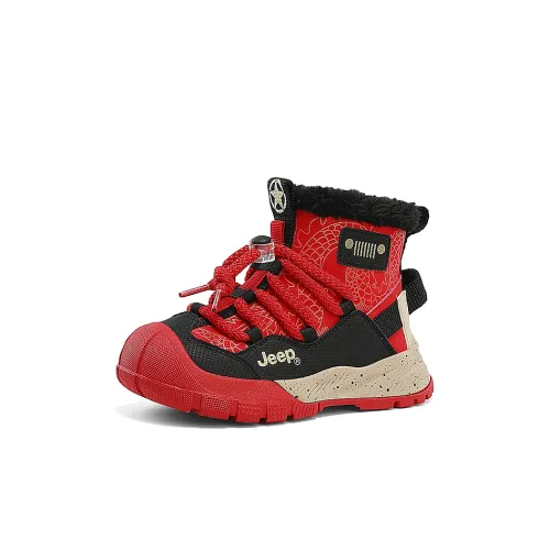 JEEP Детские утепленные сапоги High Top Китайский Красный/Крутой Черный Kids