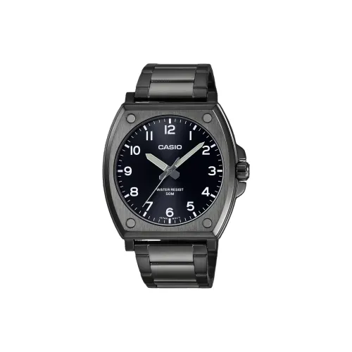 CASIO Standard Series Кварцевый механизм нержавеющая сталь ремешок унисекс черный циферблат