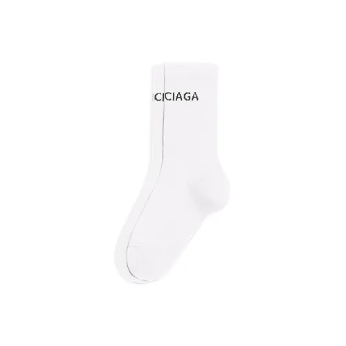 BALENCIAGA 1 шт Белый Женские Носки MID до икры