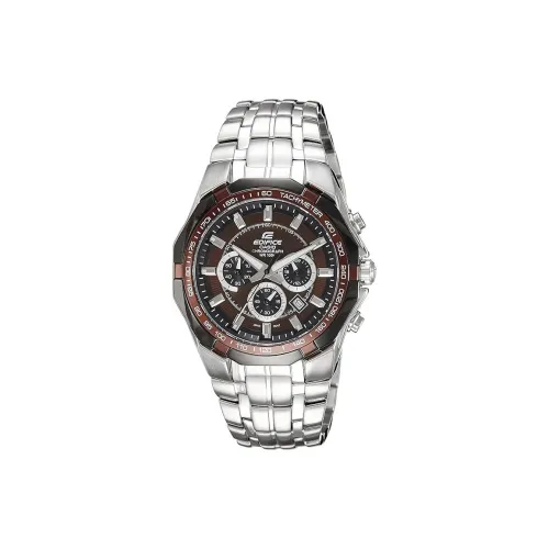 CASIO EDIFICE Collection Кварцевый механизм нержавеющая сталь ремешок мужские часы циферблат часов кофе