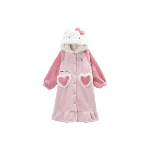 GUKOO x Sanrio Hello Kitty Sleep Robe Женские Пастельно-розовый