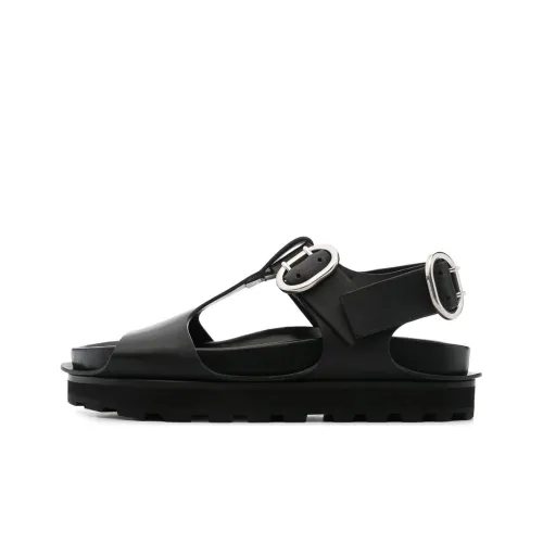 JIL SANDER one Ремень Сандалии Черные Женские