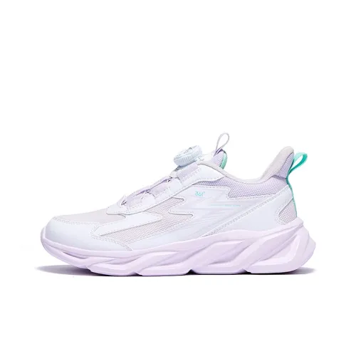 361°KIDS Противоскользящие устойчивые к истиранию детские беговые кроссовки Белый Фиолетовый