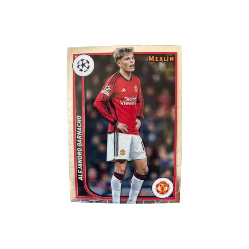 Topps 23 24 Merlin Chrome Manchester United Garnacho ПУ (полиуретан) KA Звезда Card Quality Universal Спортивные карты 1 шт