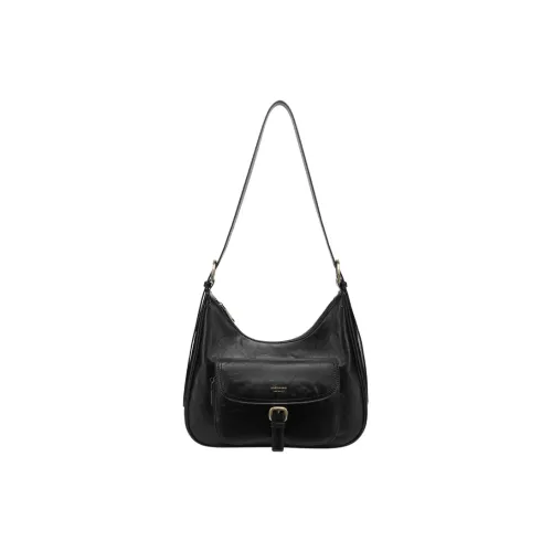 Tanita West Коровья кожа Тоут Сумка Сумка через плечо Средняя Женская Черная