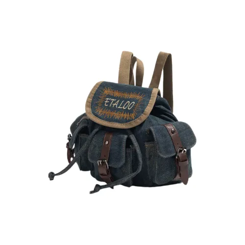 OTA ПУ (полиуретан) Лоскутная ткань Рюкзак Обычный Женский Темно-синий