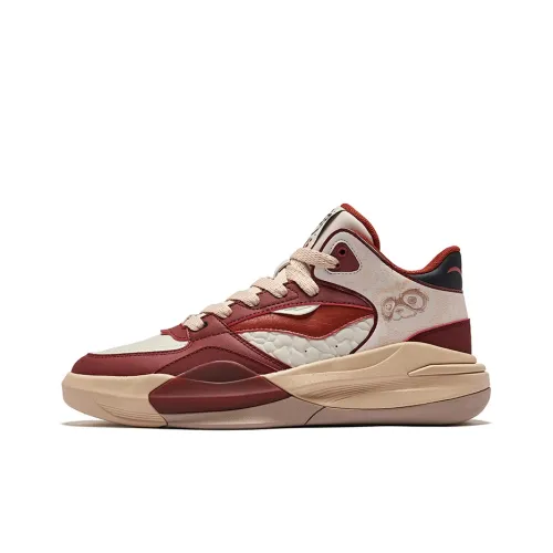 Erke Battery Panda 3V2 Slip Resistant Abrasion Resistant Low Top Скейтборд Кроссовки Мужской Пемзовый Серый Бордовый Красный