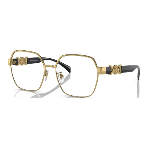 VERSACE Металл Нерегулярная форма Оправы для очков Женские Золото Черный