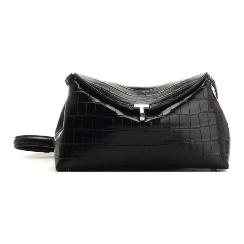 TOTEME Коровья кожа Одно плечо Через плечо Клатч Женский Черный