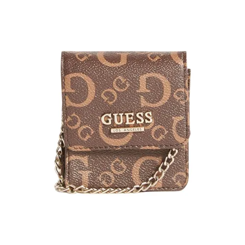 GUESS Сумка через плечо из искусственной кожи мини женская коричневая