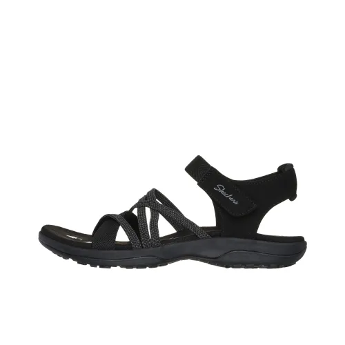 Skechers Reggae Slim Пляжные сандалии Женские Черный