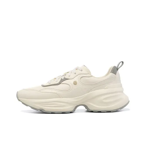 LI NING 1990 Classic Collection Беговые кроссовки Низкий топ Светлый Античный желтый Мужской