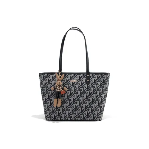 CLEVER KETCH ПУ (полиуретан) Тоут Сумка Сумка для покупок Сумка через плечо Сумка на плечо Большая женская черный экрю