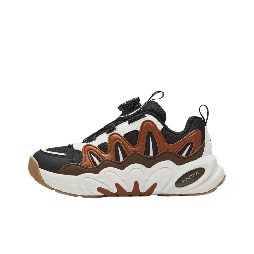 Antakids Детская повседневная обувь Низкий топ Черный/Айвори Белый/Ореховая скорлупа Коричневый Для школьного возраста