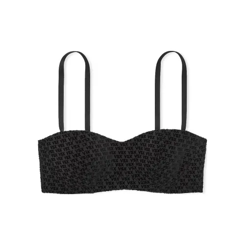 Victoria's Secret VSX Позиционирование стиля! VSX ELEVATE Логотип Сетка Балконет Спортивный Бюстгальтер B Бюстгальтер Женский Черный