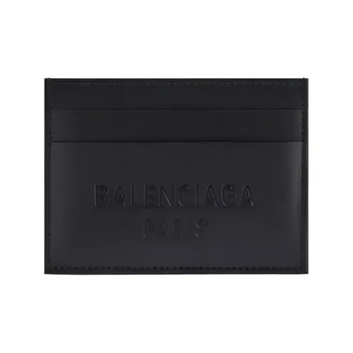 Balenciaga Smooth Calfskin Men's Card Holder Black