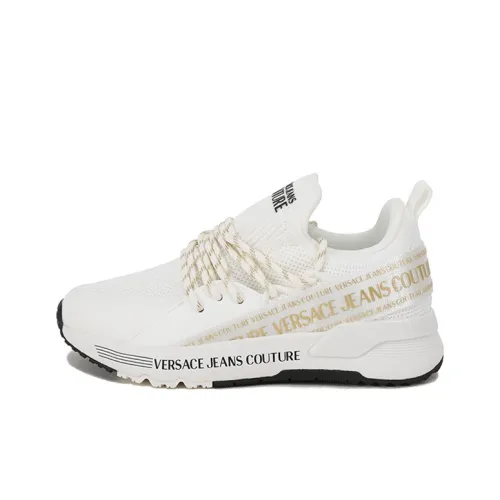 VERSACE JEANS COUTURE Низкий топ Повседневная обувь Женская Белая