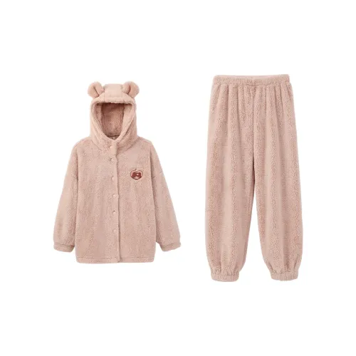 Aannsfam Pajama Комплект Женский Пастельно-Розовый