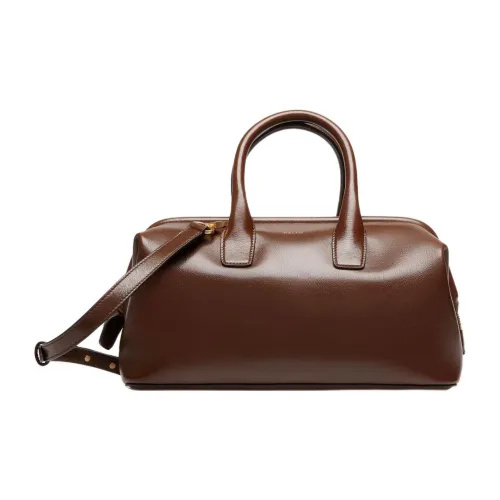 BALLY Сумка через плечо из кожи буйвола маленькая женская каштанового цвета