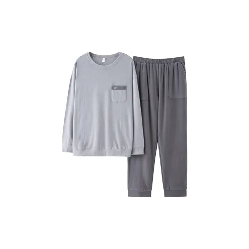 UAVAE Пижамный комплект Мужской Темно-серый