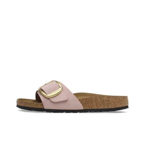 Birkenstock Madrid Big Buckle EVA Устойчивые к истиранию Слипоны Женские Розовые