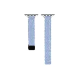 Трикотажная ткань вельвет-магнитная [синяя]