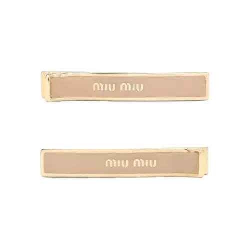 MIU MIU Латунь Заколки для волос Унисекс Золото