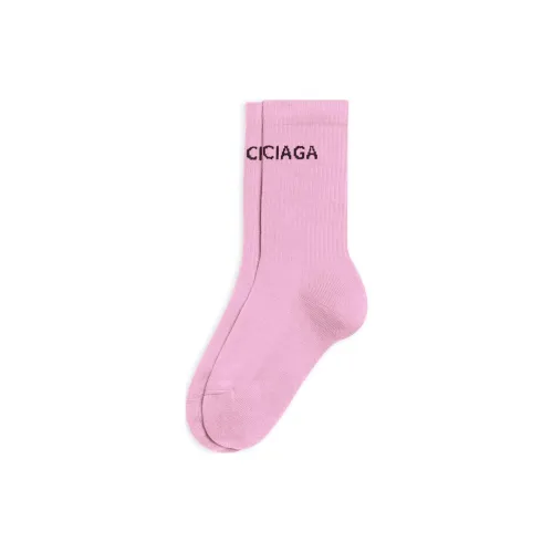 BALENCIAGA 1 шт Розовые Женские Носки MID до икры