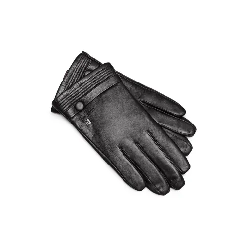 PIERRE CARDIN Sheepskin Soft Fleece-Lined Gloves Men's