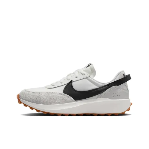 nike Waffle Debut Slip Resistant Abrasion Resistant Низкий Топ Повседневная обувь Женская Белая