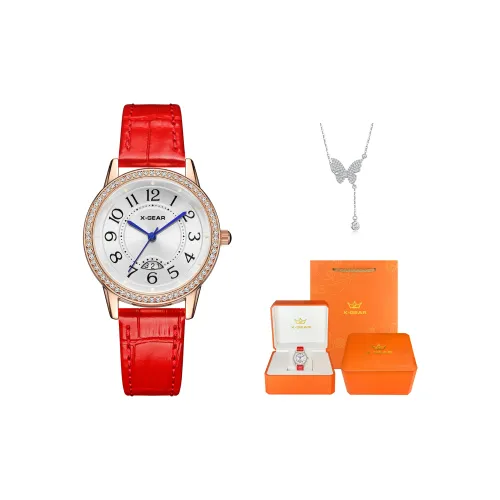 X Gear Кварцевый механизм Женские часы 33 мм Белый