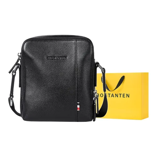 BOSTANTEN Сумка через плечо из натуральной коровьей кожи маленькая мужская черная