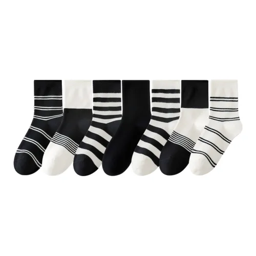 Носки Lan Miao Crew женские упаковка из 7 пар