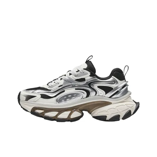 Antakids Перо OF The Воробей Легкие амортизаторы Низкий топ Детские беговые кроссовки Черный Серебристый Белый