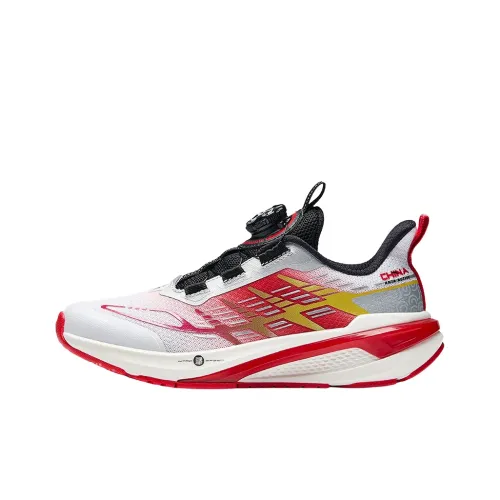 Antakids Winning Амортизация Износостойкий Низкий Топ Детские Беговые Кроссовки Белый Красный