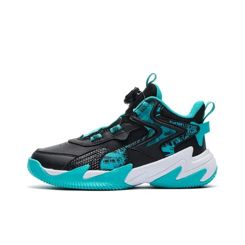 361°KIDS Hummer 2,0 Противоскользящие Устойчивые к истиранию Низкий Топ Детские Баскетбольные Кроссовки Черный Зеленый Подростки