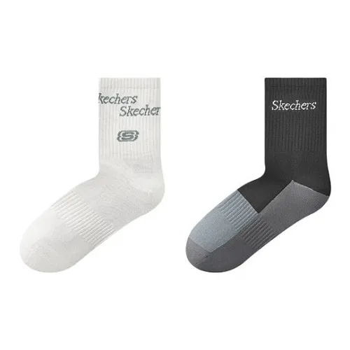Skechers Sports Alliance Series Носки Crew Унисекс 2 упаковки Джинсово-серый Черный