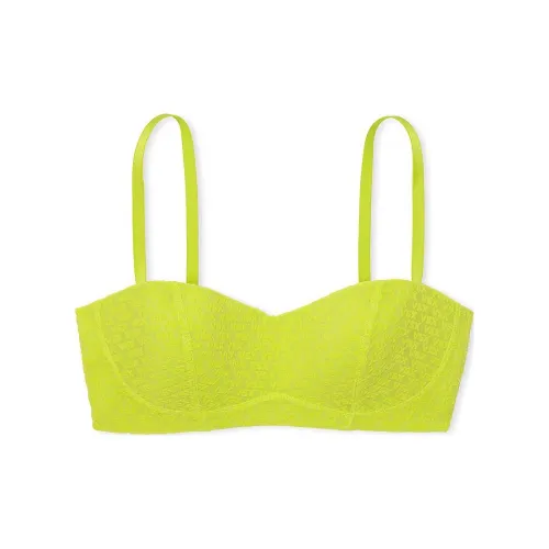 Victoria's Secret VSX Стиль Позиционирования! VSX ELEVATE Логотип Сетка Балконет Спортивный Бюстгальтер Бюстгальтер L Женские Желтый