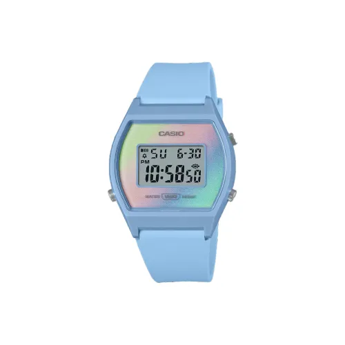 CASIO Кварцевый механизм Смольный ремешок Часы унисекс Розовый циферблат