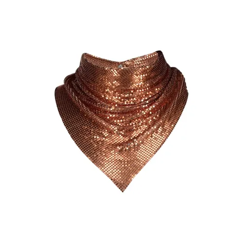 Paco Rabanne Алюминиевые Шарфы Женские Коричневый