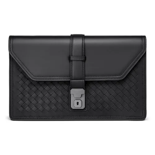 FAIRWHALE Натуральная кожа Клатч Мужской Элегантный Черный