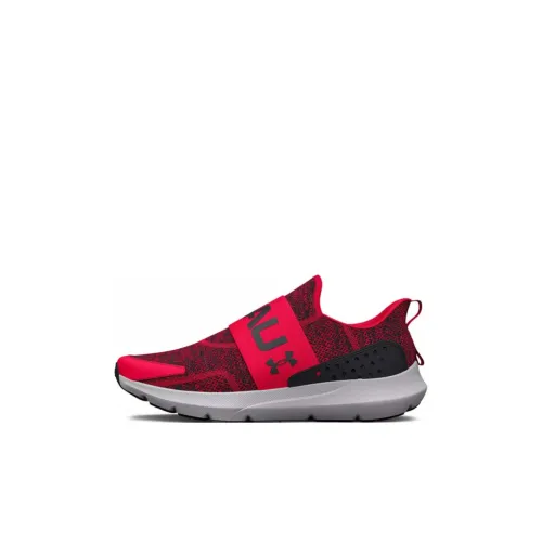 Under Armour Surge 3 Low Топ Детские Беговые Кроссовки Красный Детский