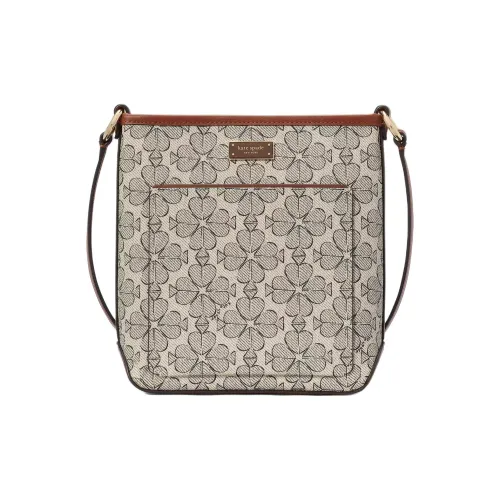 Kate Spade Цветочный дизайн Покрытый холст Сумка через плечо Маленькая Женская Пустыня