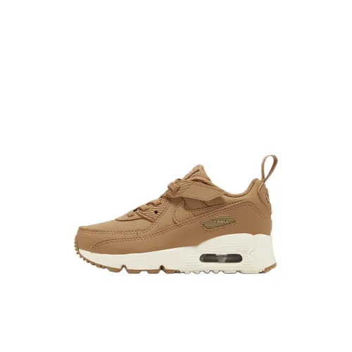Nike Air Max 90 EasyOn устойчивый к истиранию низкий топ детская беговая обувь коричневый для детей 3-7 лет