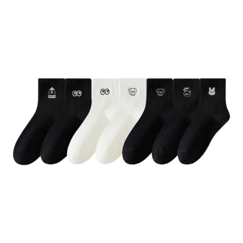 Носки Lan Miao Crew женские упаковка из 7 пар