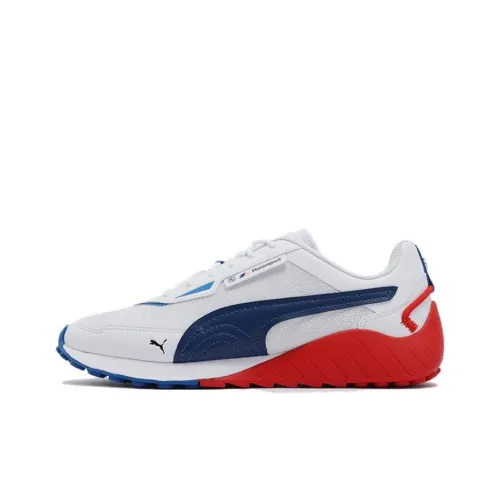 PUMA Bmw Mms Повседневный Низкий Топ Белый/Красный/Синий Унисекс