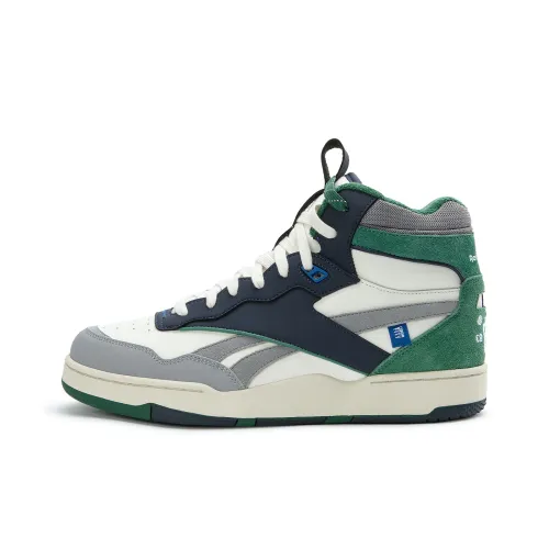 NAUTICA x Reebok совместный BB 4000 II MID Модный Универсальный Удобный MID Топ Винтажные баскетбольные кроссовки Унисекс Белый Зеленый